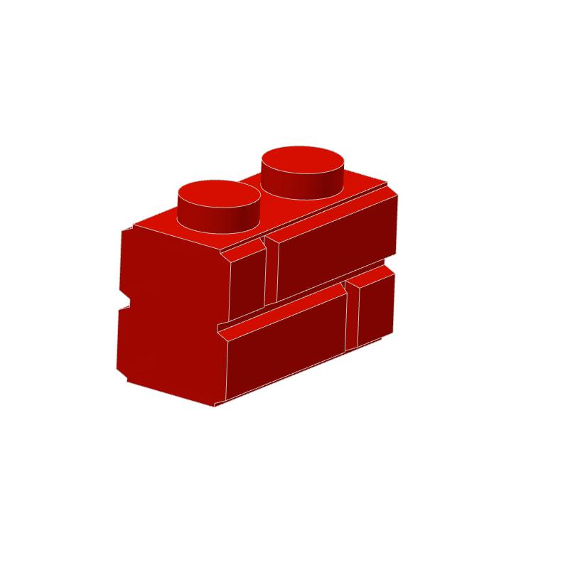 10PCS 98283 Bricks Parts DIY 1x2 Checkered Brick Wall Brick Parts Compatible Educational Building Blocks Parts Toys