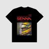 2026 Unisex Retro Racing Helmet Print Short Sleeve Tshirt Casual Loose Streetwear Top For Youth Motorsport Daily Style Wear