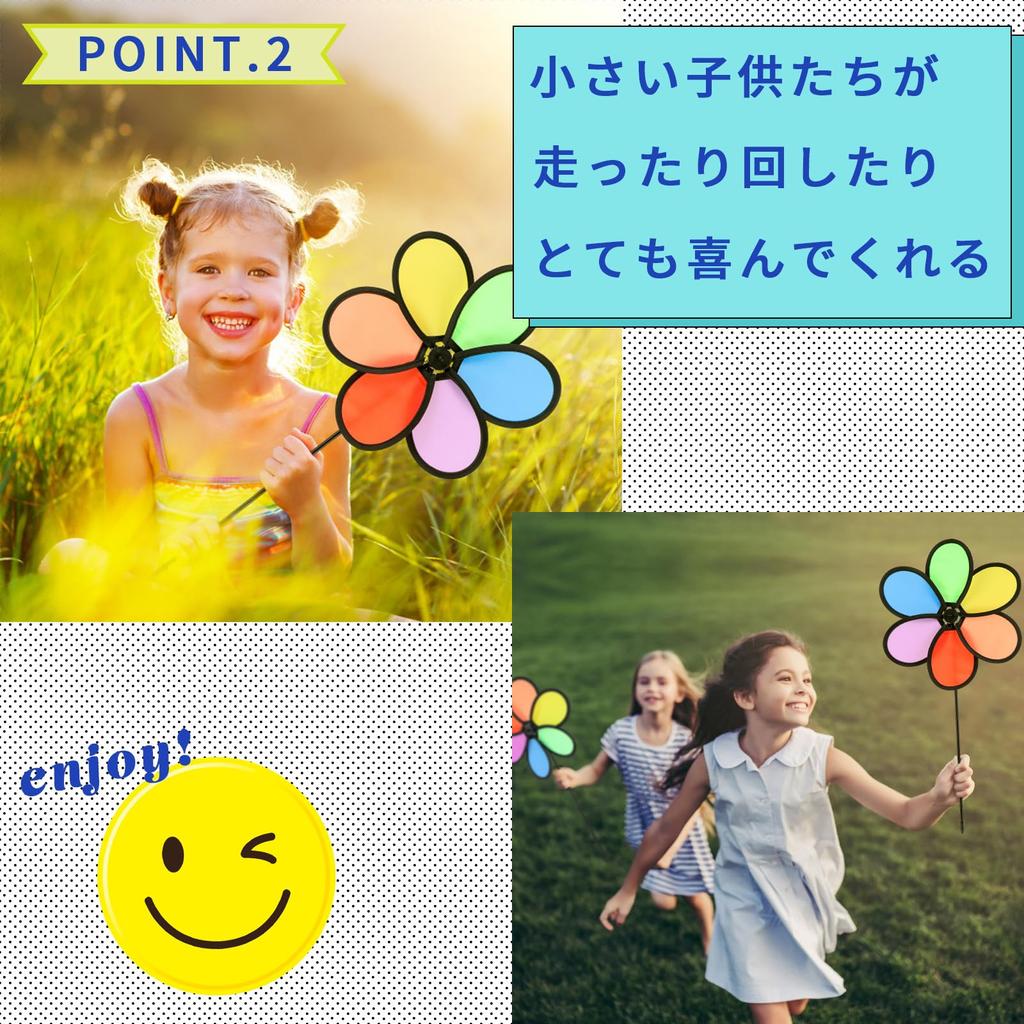 TOMMYFIELD Windmill Toys, Outdoor Gardening Pinwheels, 8 Pieces