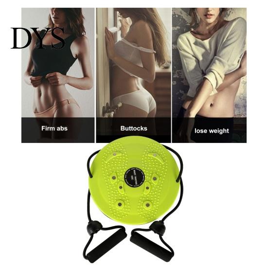 Waist Toning Exercise Plate Women Body Shaping Twister Magnetic Stone Whisper Disc Exerciser with Pull Rope Home Slimming Twisting Trimming Workout