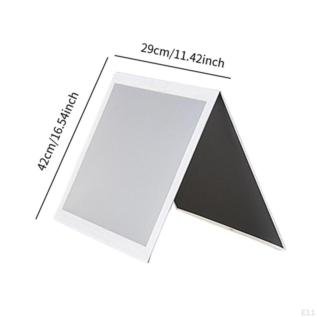 Cardboard Light Reflector for Photography with Degree Rotation Food Images