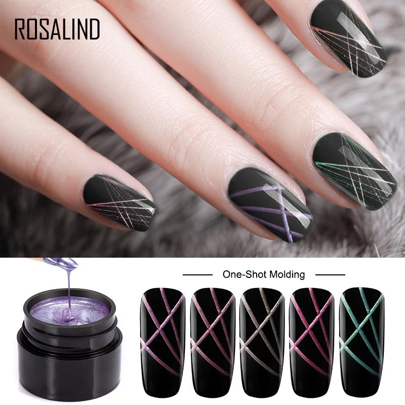 ROSALIND 5ml Gel neglelakk DIY Nail Design Point To Line Drawing Painting