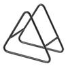 Triangle Coaster Holder Stand Rack Dish Drink Coaster Plate Support Kitchen Metal Iron Storage Display Holder