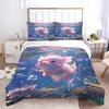 Sweet Pig Animal Bedding Set For Boys Girls, Microfiber Piggy Cartoon Animal Duvet Cover Set With Zipper and Pillowcase 75*50cm