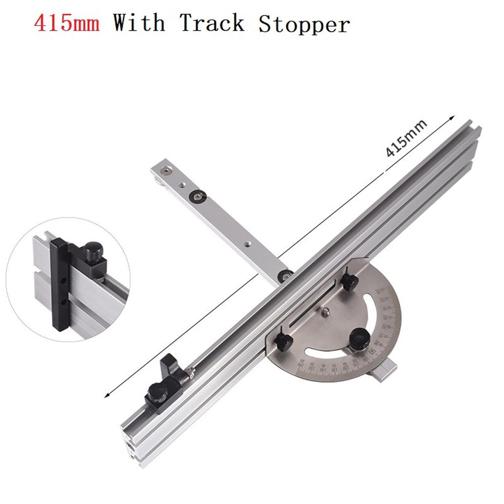 Adjustable Table Saw Router Angle Miter Gauge Silver