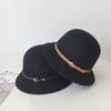 Mei 2025 New Hepburn Style Woolen Fisherman's Hat Children's Autumn and Winter French Retro Basin Hat, Temperament Top Hat