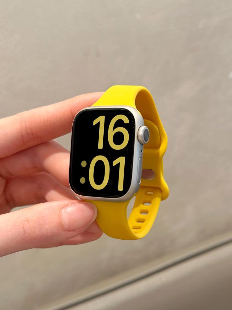 Slim Silicone Strap For Apple Watch Band 45mm 44mm 40mm 41 42-38mm sport bracelet iwatch series 8 7 se 3 4 5 6 9 10 ultra 2 49mm