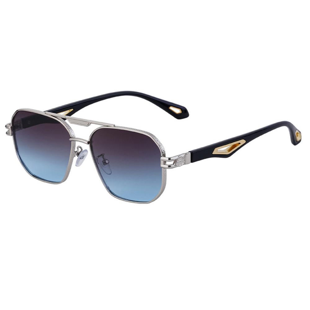 New Vintage Square Sunglasses Goggle Men Women Fashion Classic Double Bridge Gradient Shades Retro Designer Outdoor UV Eyewear