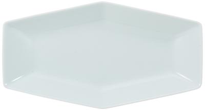 Hakusan Pottery Long Bowl White Porcelain X 13 X Cm KIKKOU Hasami Ware Made In Japan (approx.) 24.5 3.5