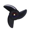 X7JF 3 Blade Leaves Propeller Prop Metal Outboards Propeller For Marine Boat Motors