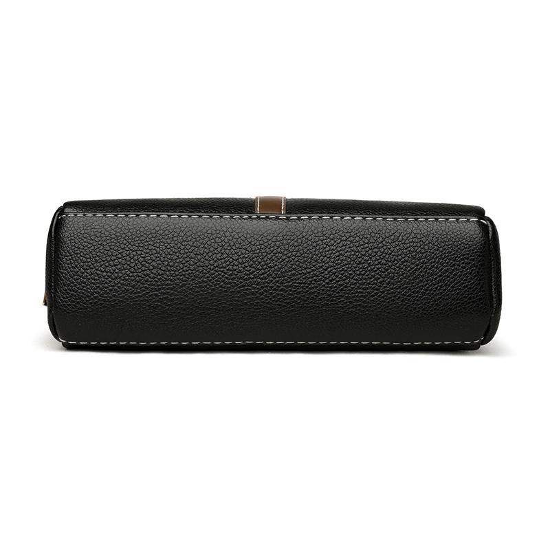 Elegant PU Leather Crossbody Bag with Adjustable Strap and Front Clasp for Daily and Office Use