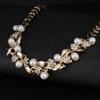 Bridal Banquet Dress Jewelry Imitation Pearl Necklace Earrings Two-piece Set