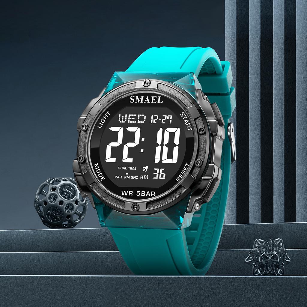 Digital Watches LED 50m Waterproof Sport Watch 8112 Alarm Clock Digital Watch Military Army Stopwatch Men's Wristwatches