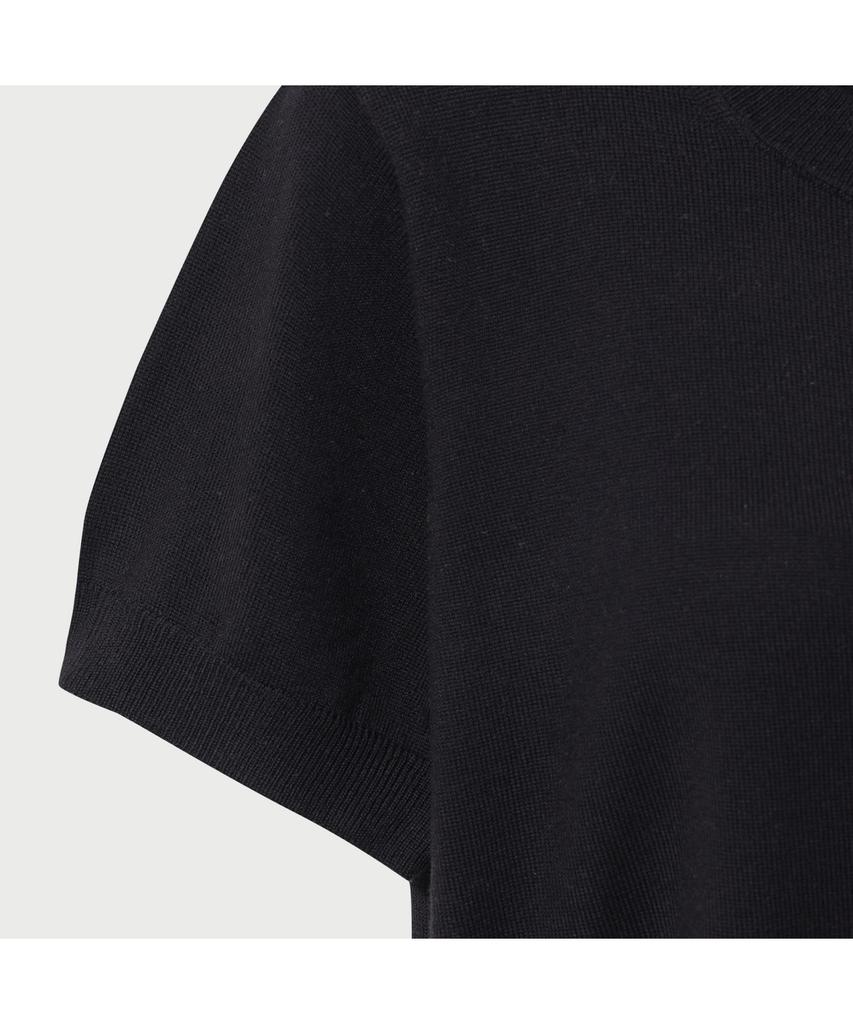 IROWOMEN Hayfa Merino Half Knit Top - Black