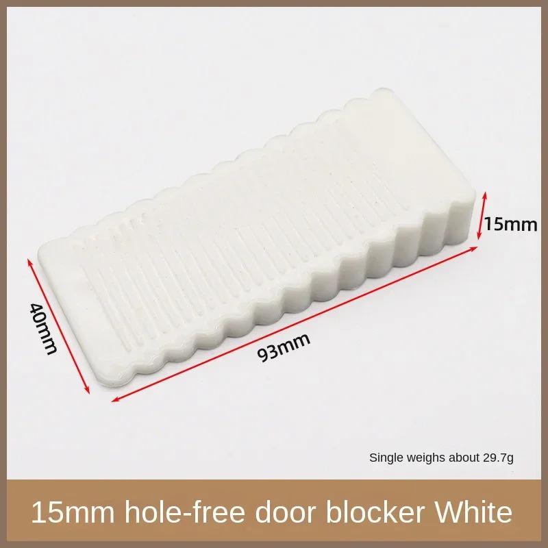 1 piece of safety silicone door stopper, wedge-shaped, suitable for behind office doors, bathroom, bedroom, kitchen