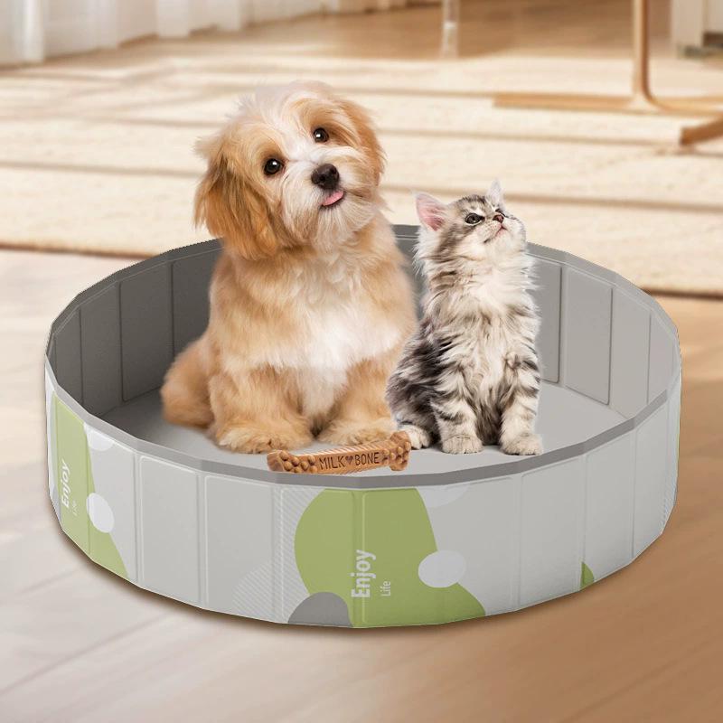 Faltbarer Haustier-Bade- und Spielpool für Hunde und Katzen – Kinder-Bällebad und Wasserspaß