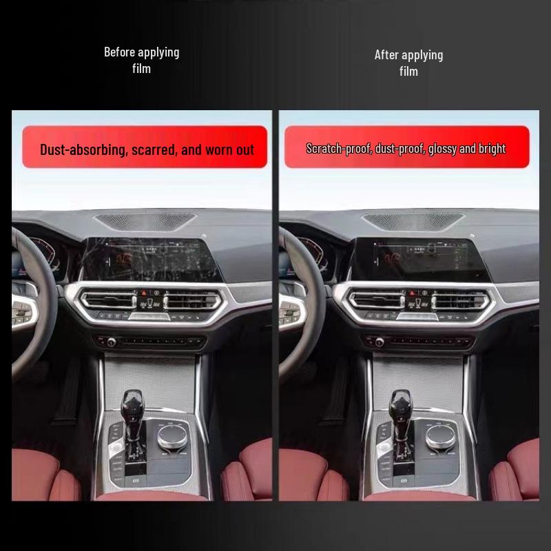 BMW 3 Series/GT (2014-2019) Interior TPU Film Set: Anti-scratch Screen Protector for Console & Dashboard.