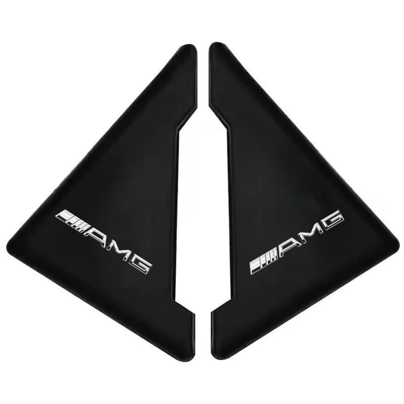 2pcs Car Door Corner Protection Decals 3D Sticker Car Styling For Mercedes Benz AMG W212 W205 W246 W177 W176 W213 GLC GLE GLS ML Welcome Laser Lamp
