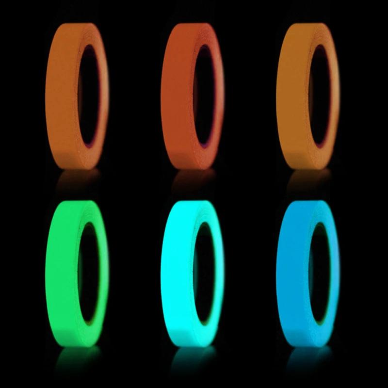 1 PZ Nastro Adesivo Autoadesivo Notturno Fluorescente Luminoso Glow In The Dark Sicurezza Domestica Decorazione 1M Nastri di Avvertimento