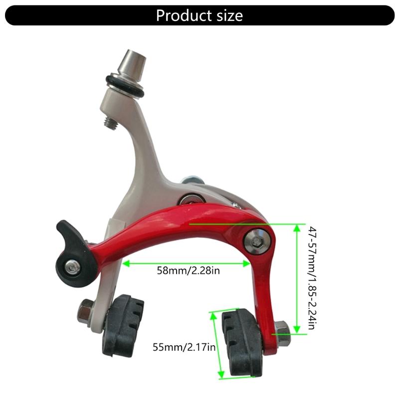1 Pair Long Arm Clamp Hanging Aluminum Alloy For Bicycles Cycling Outdoor Bicycles Side Pull Brake C Calipers Set