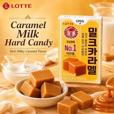 Caramelo Duro de Leche y Caramelo Lotte 50g