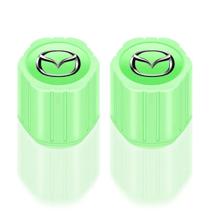 

Luminous Car Tire Valve Caps Fluorescent Motorcycle Wheel Tyre For Mazda 2 3 4 5 6 7 8 9 323 626 CX-3 MX-5 30 RX-8 Axela