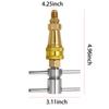 Brass Quick Coupling 1/4 Inch Refrigerator Quick Coupling Tools Metal Quick Connector for Cooling System & High Pressure Washer