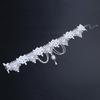 Sophisticated White Lace Necklace Elegant White Lace Neck Chain Accessory with Statement Jewelry Pendant for Women