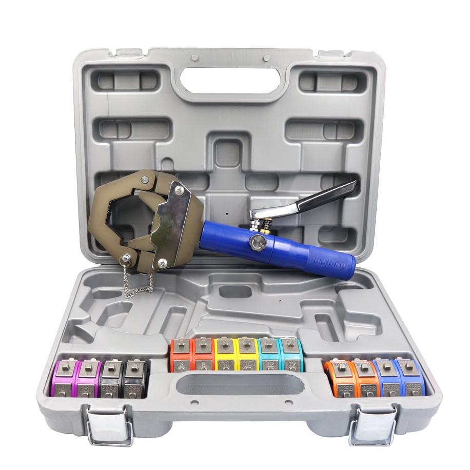 Repair Tools Air Conditioning System Pipeline Crimping Tool Press Manual AC Hydraulic Hose Crimper Kit 780X412X43mm