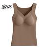 Invisible Vest Seamless Autumn Winter Women Thermal Warm Camisole Slim Fit with Built-in Bra Sleeveless