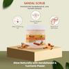 Sandal Scrub Enriched with Sandalwood Oil And Turmeric Extract 500ml Men And Women Facial Scrub