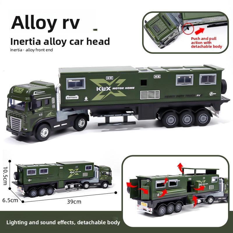 

Большой размер, Инерционная машина, Модель каравана, Игрушка, Капот из сплава, Съемный, Подарок для мальчика