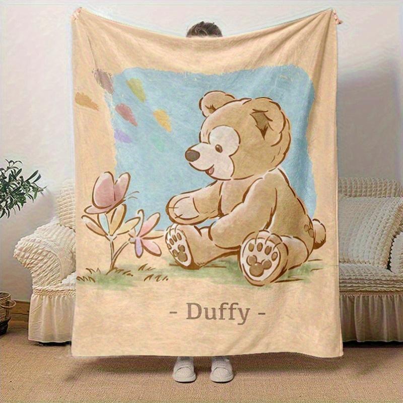 1pc, Duffy (7) Cozy Flannel Throw Blanket, Perfect Gift for Bedroom, Living Room, Travel, Camping, Car, Beach, Office Naps, Ideal Sofa Blanket, Outdoo