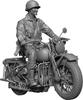 H3 Model 1/48 WWII US Airborne Division Iron Horse Rider (with Motorcycle) 3D Printer Kit HS48107 (Human)