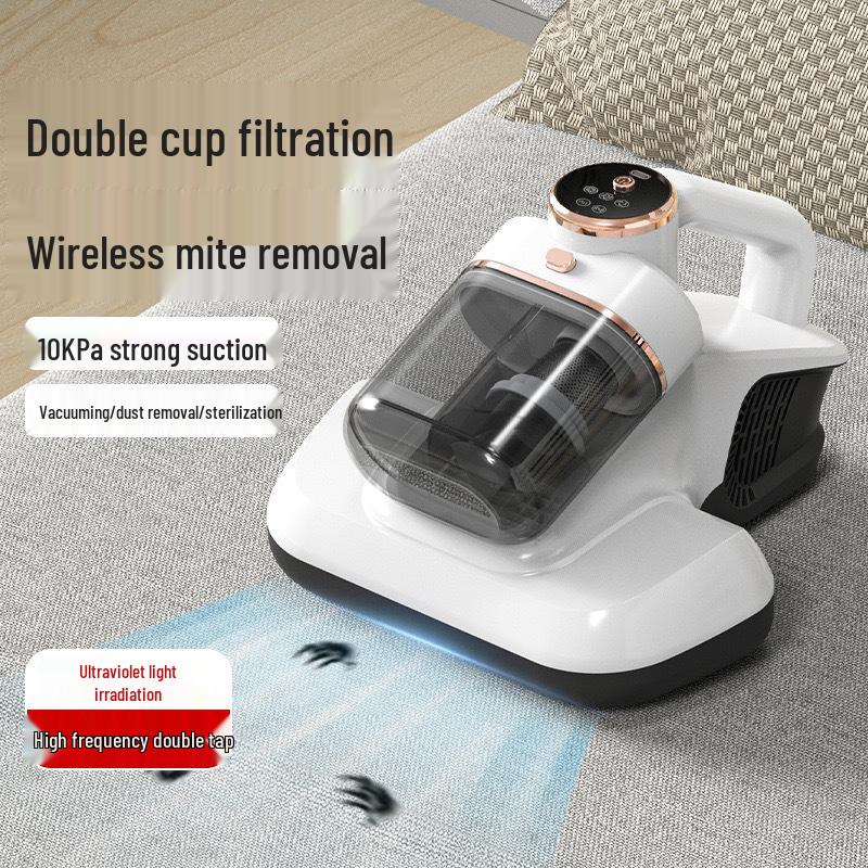 Handheld Wireless Ultrasonic Mite Remover with UV Sterilization and Powerful Suction