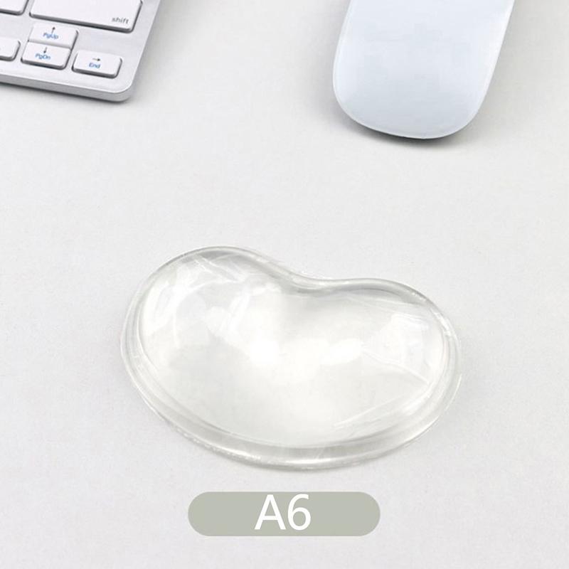 

Качественная волнистая гелевая компьютерная мышь для комфорта, подушка-подставка для рук и запястья, модная силиконовая подушечка для запястья в форме сердца as the picture