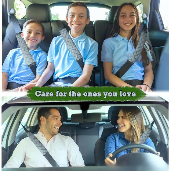Seat Belt Cover Pad, 5 Pcs, Seatbelt Covers for Car Accessories-Gray