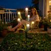 Garden Solar Lights with Jellyfish Design Waterproof Pathway Lighting Outdoor Solar Lights for Yard for Outside Patio Yard