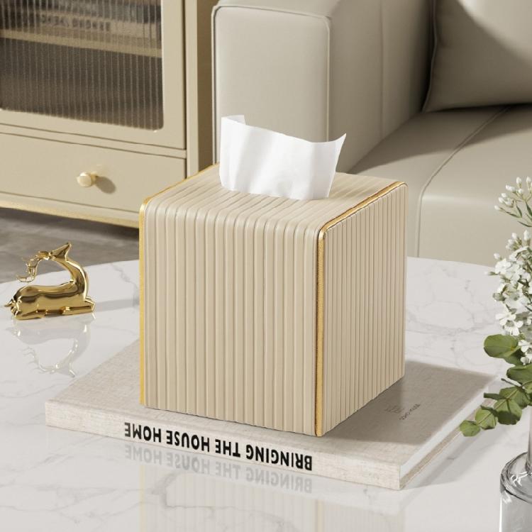 Leather Tissue Box Case With Sturdy Construction Ideal For Household And Commercial Use