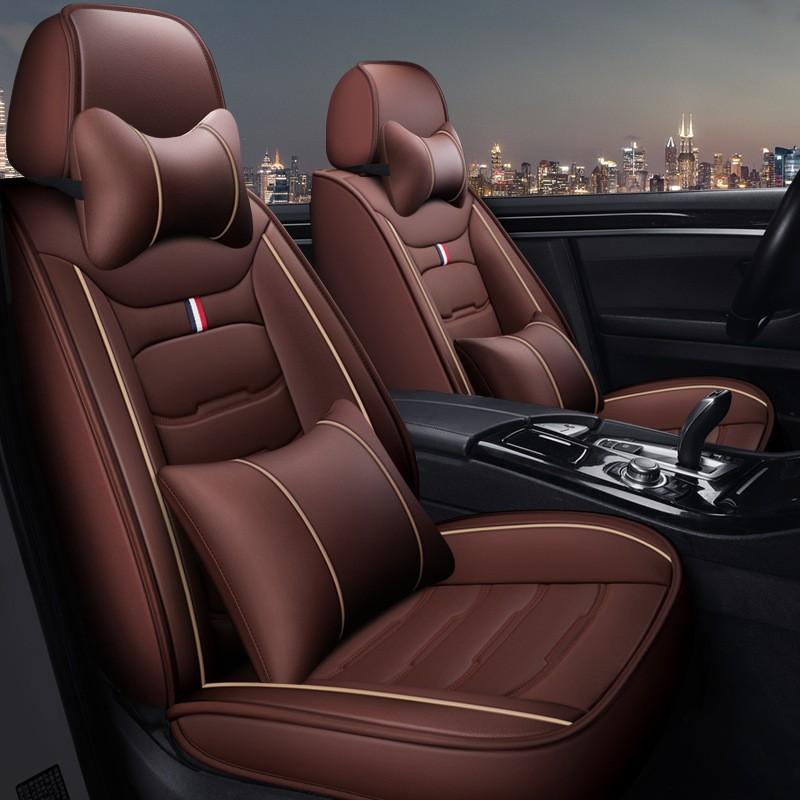 5-Seat Full Coverage Car Seat Covers Set, SUV Seat Cushion Fixers, High-Appearance Protective Covers for Young People, Fit for Original Car