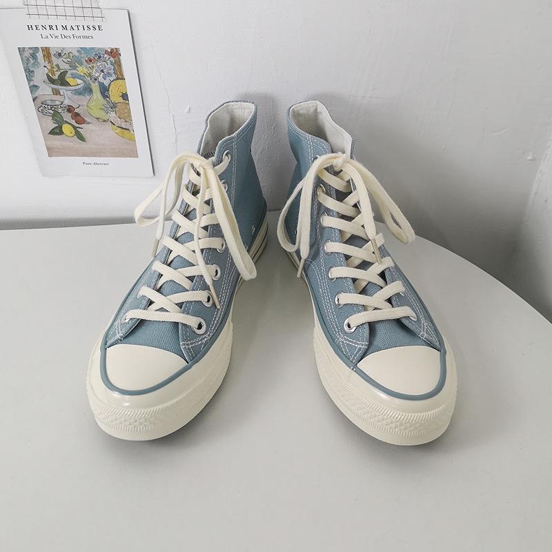 Canvas Shoes Female High-top Student Shoes Board Shoes 19