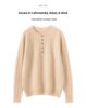 Women's Cashmere Ribbed Sweater - Round Neck, Loose Fit, Slimming, Warm, Autumn/Winter 2026 Collection