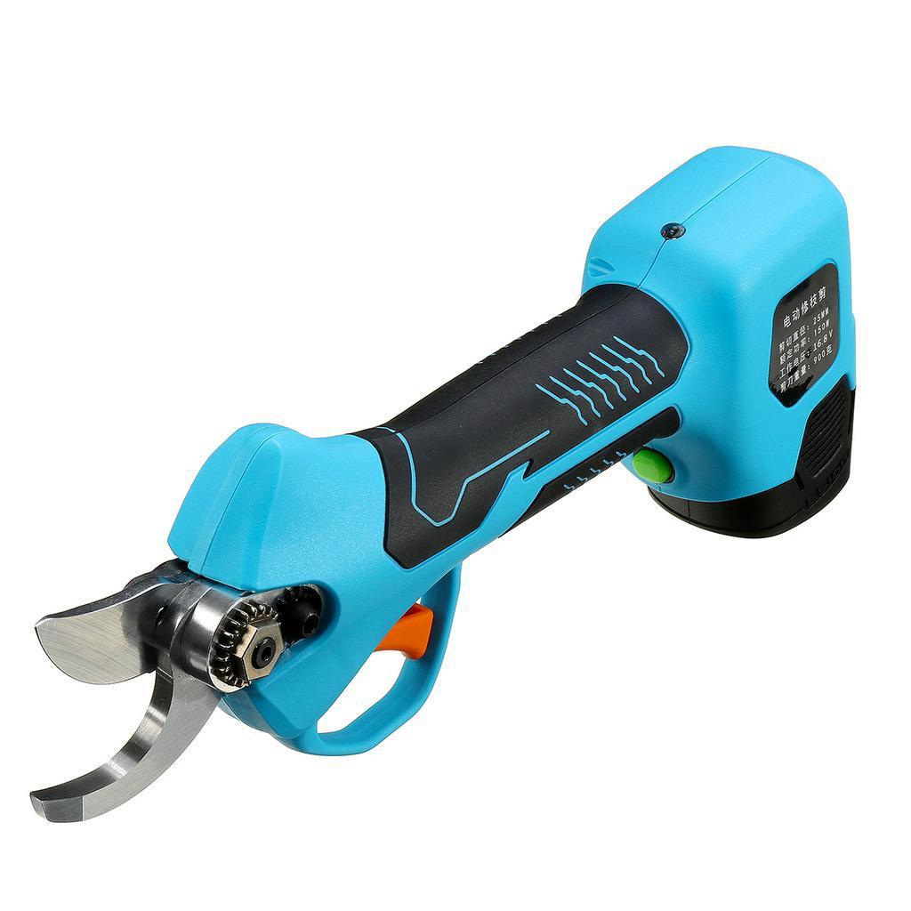 500W 16.8V Rechargeable Electric Pruning Scissors Pruning Shears Garden Pruner Secateur Branch Cutter Cutting Tool w/ 2x Battery