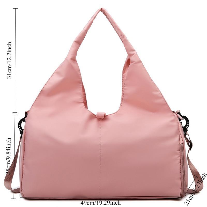 1PC short trip bag, women's yoga fitness bag, women's splash-proof independent shoe compartment shoulder bag, swimming training bag.