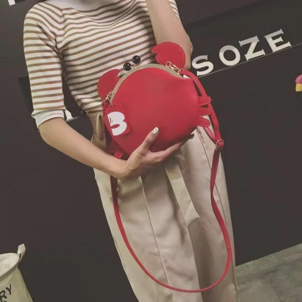 Women's Fashion Mini Crab Small Crossbody Shoulder Bag