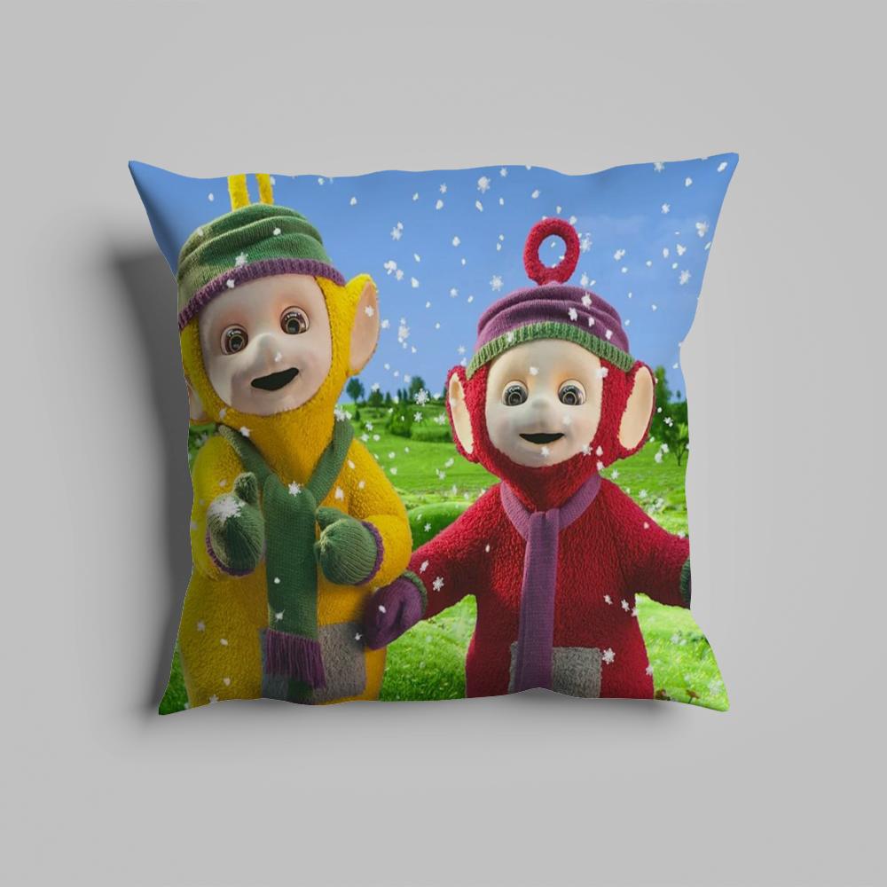 Federa cuscino lussuosa per ufficio domestico, decorativa per divano, cuscini per sedile auto multi-formato, federe cuscino t-Teletubbie-s