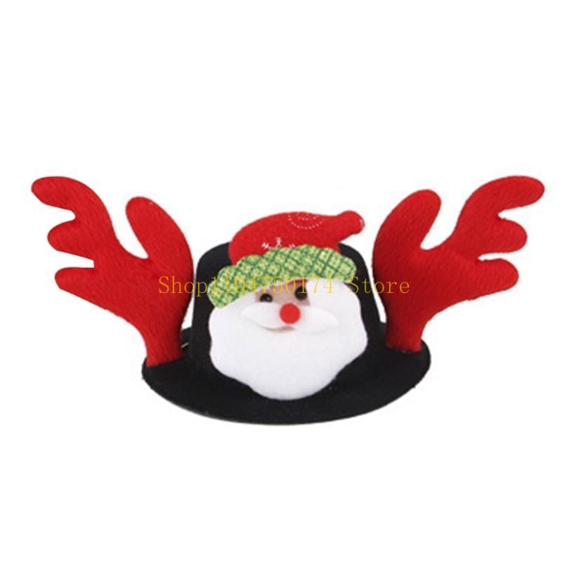 Cute Christmas Theme Christmas Mischievous Cat Dogs Costume Hat Cute Festival Animal Hat Headwear Cosplay Accessories Top Sale