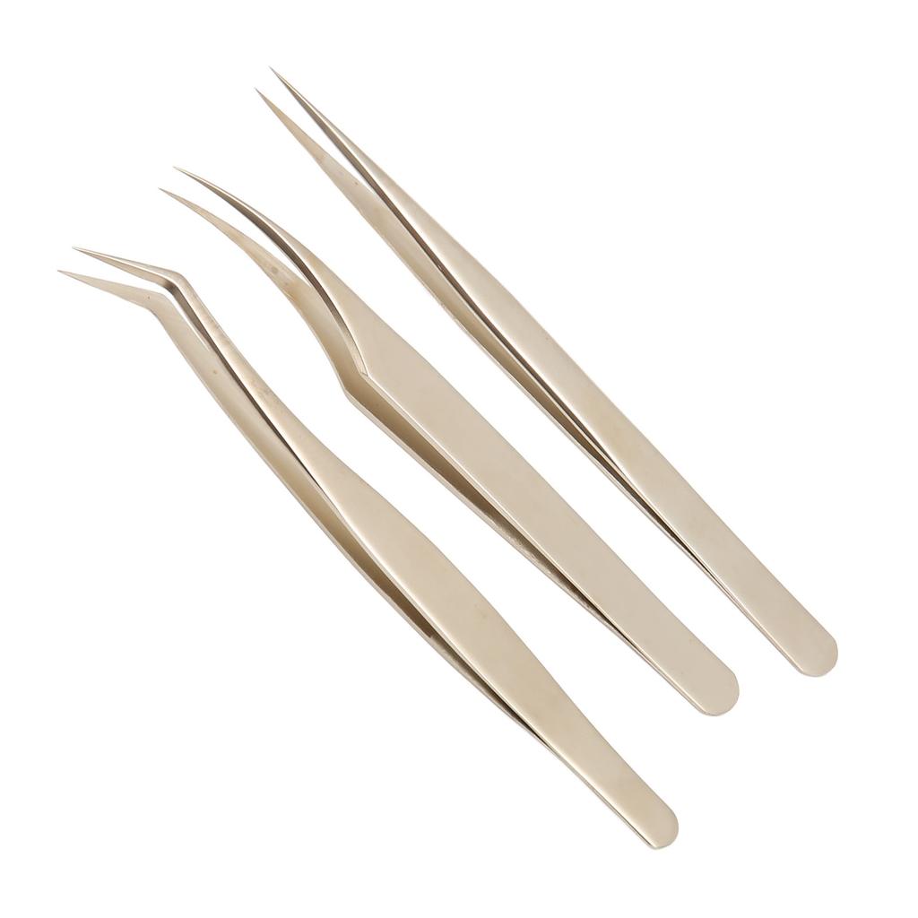 Lash Extensions Tweezers High Precise Stainless Steel Fine Tip Extension Applicator High Hardness
