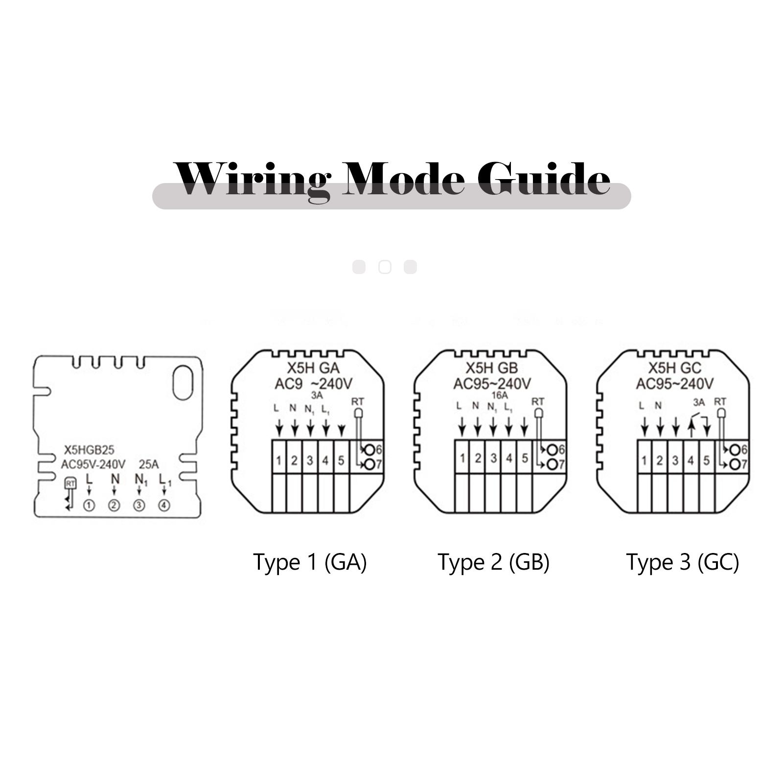 WIFI Smart Thermostat Programmable Electric Underfloor Heating Thermostat APP & Touch Control Indoor Constant Temperature Controller LCD Disp