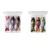 3Pcs Fishing Swimbaits  Fishing Lures Multi Jointed Artificial Hard Baits Slow Sinking Simulated Swimming Lures